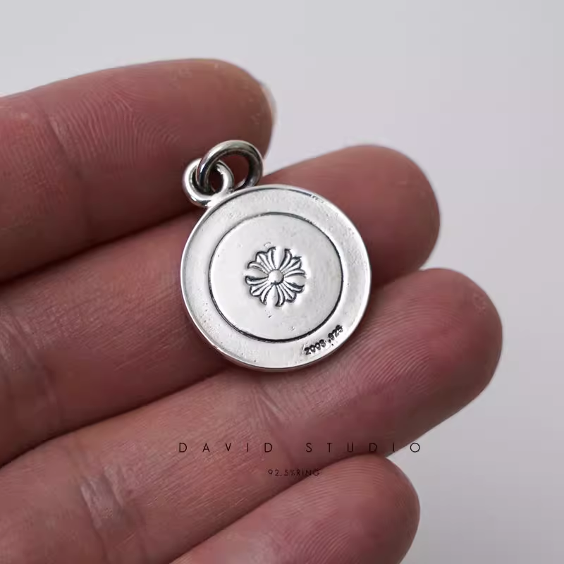 ROUND ANGEL MEDALLION CHARM