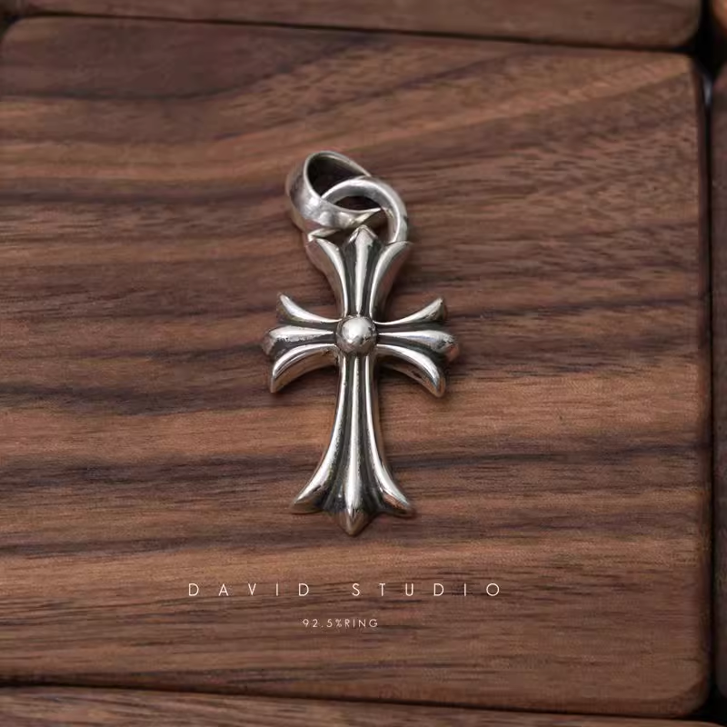 SMALL CROSS PENDANT WITH BAIL