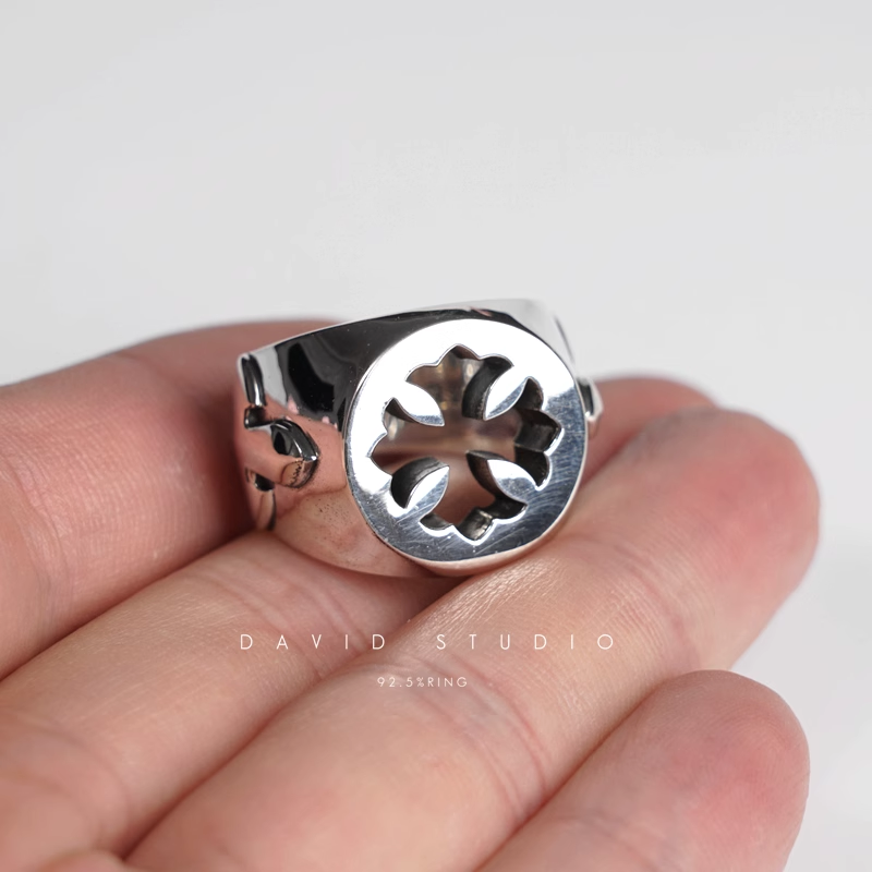 CH PLUS DOUBLE FLEUR TAIL RING
