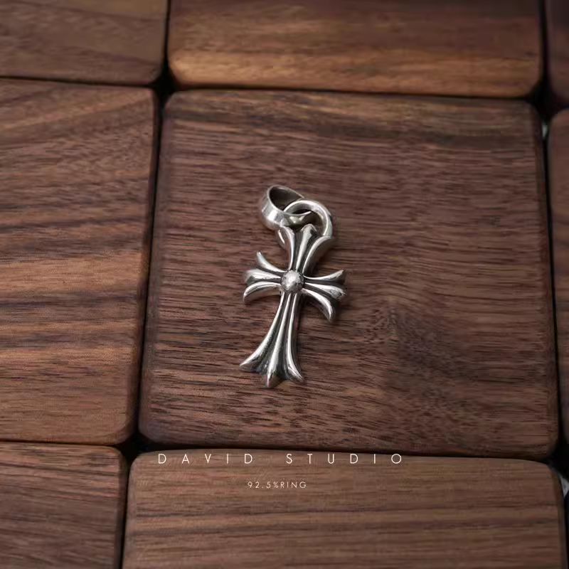 SMALL CROSS PENDANT WITH BAIL