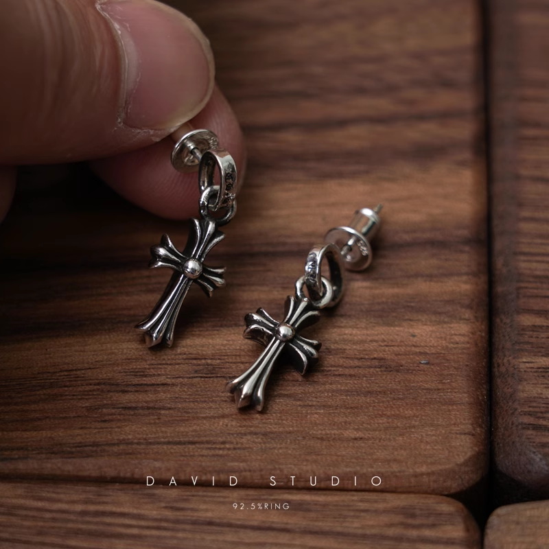 CROSS BABYFAT DROP EARRINGS