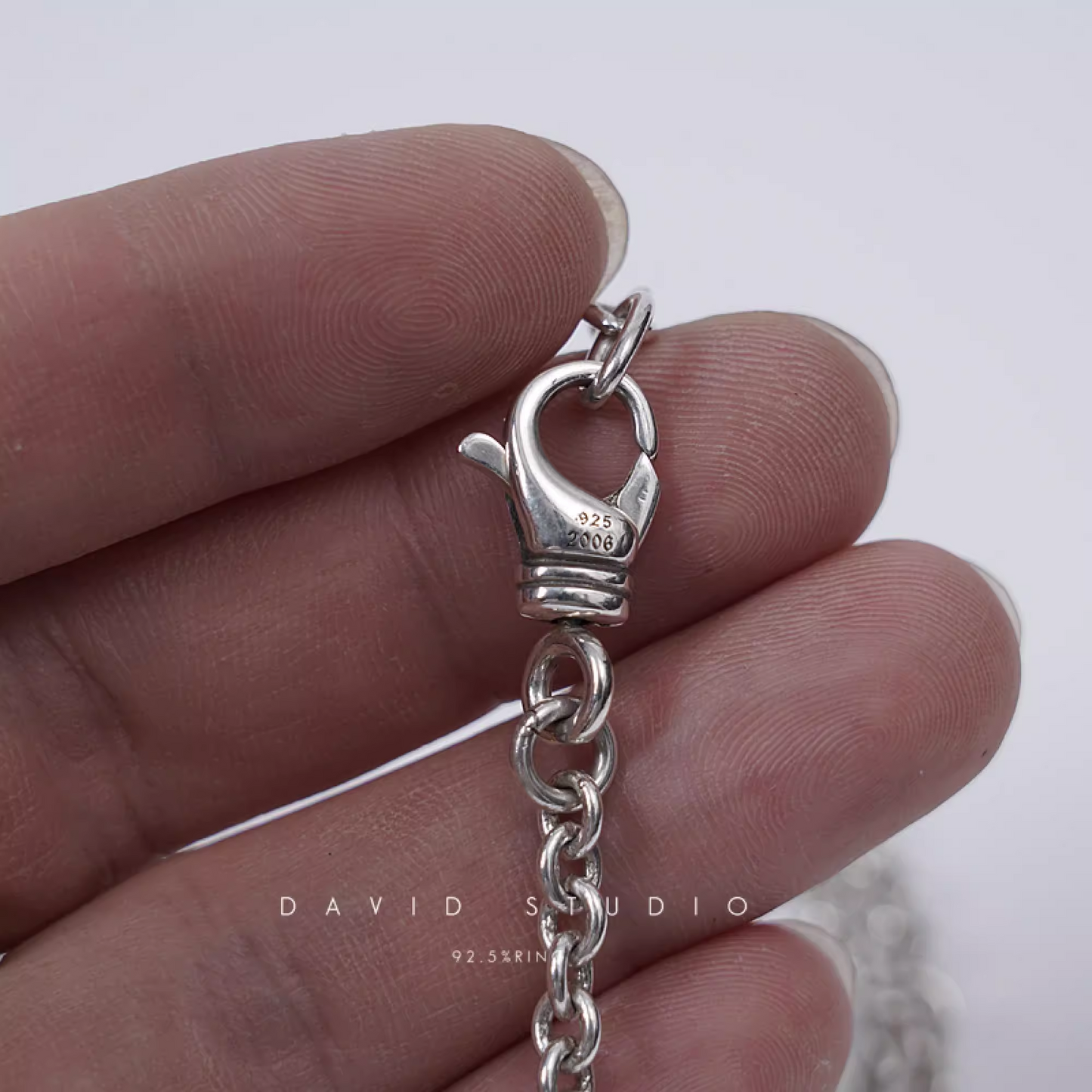 LARGE STAR OF DAVID PENDANT – ROLL CHAIN