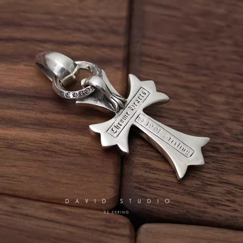 SMALL CROSS PENDANT WITH BAIL