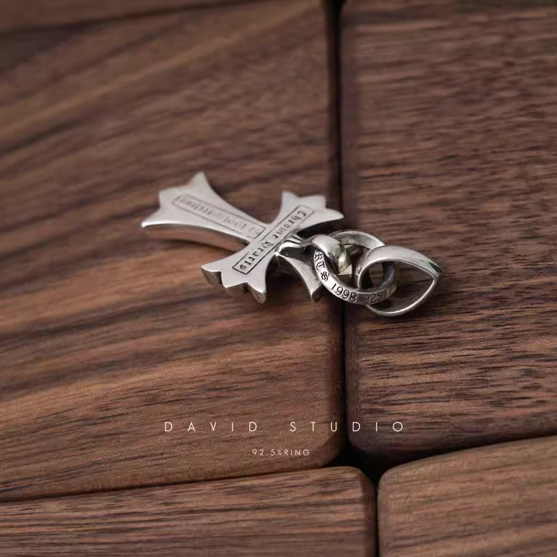 SMALL CROSS PENDANT WITH BAIL