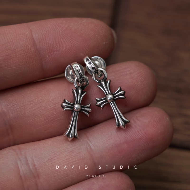 CROSS BABYFAT DROP EARRINGS
