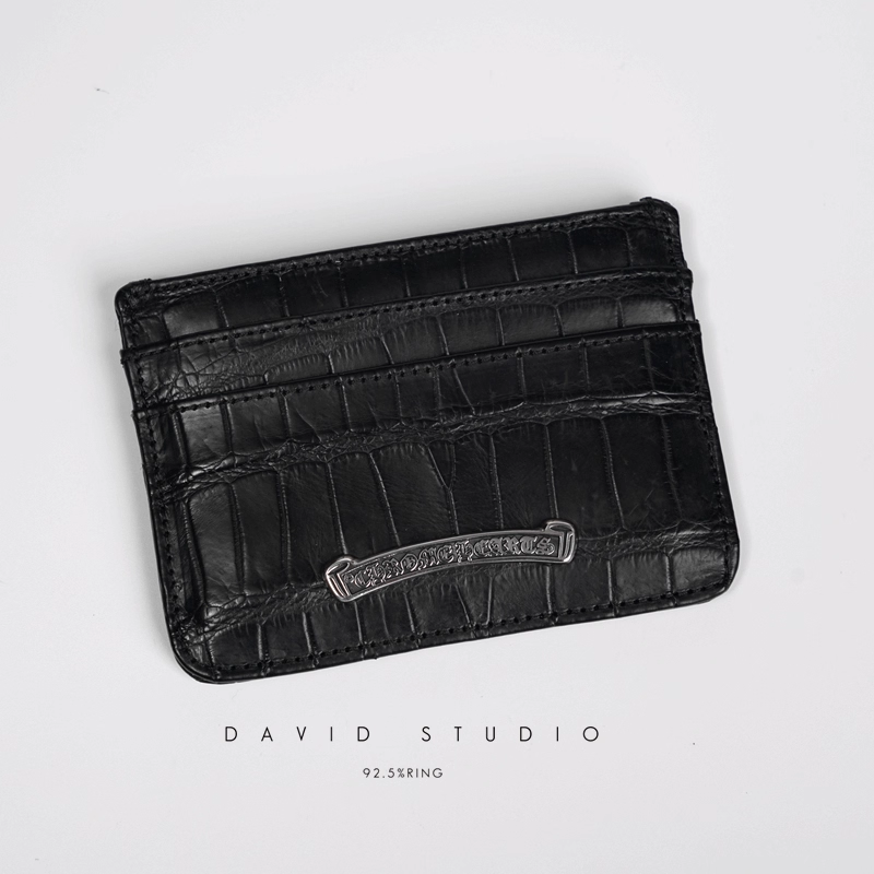 CROCODILE LEATHER CARD HOLDER