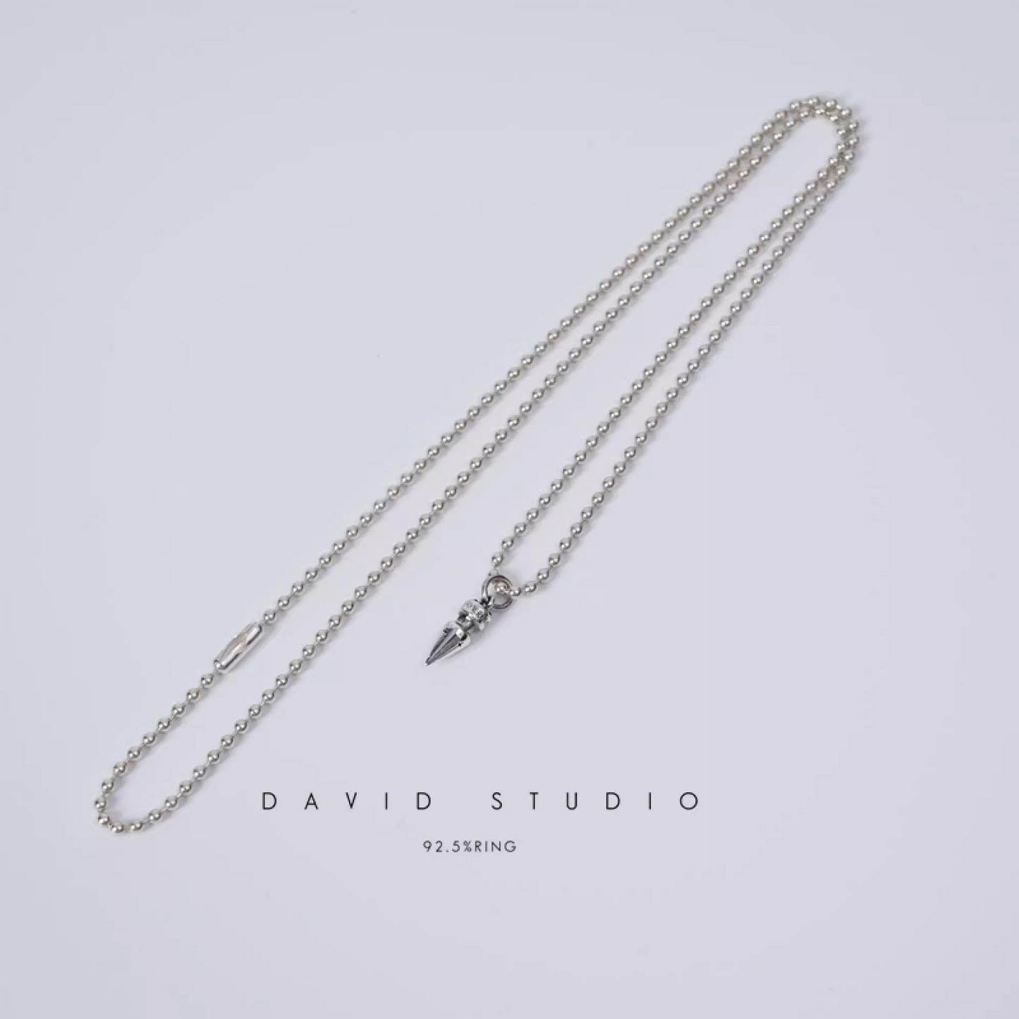 SMALL SPIKE PENDANT – BALL CHAIN