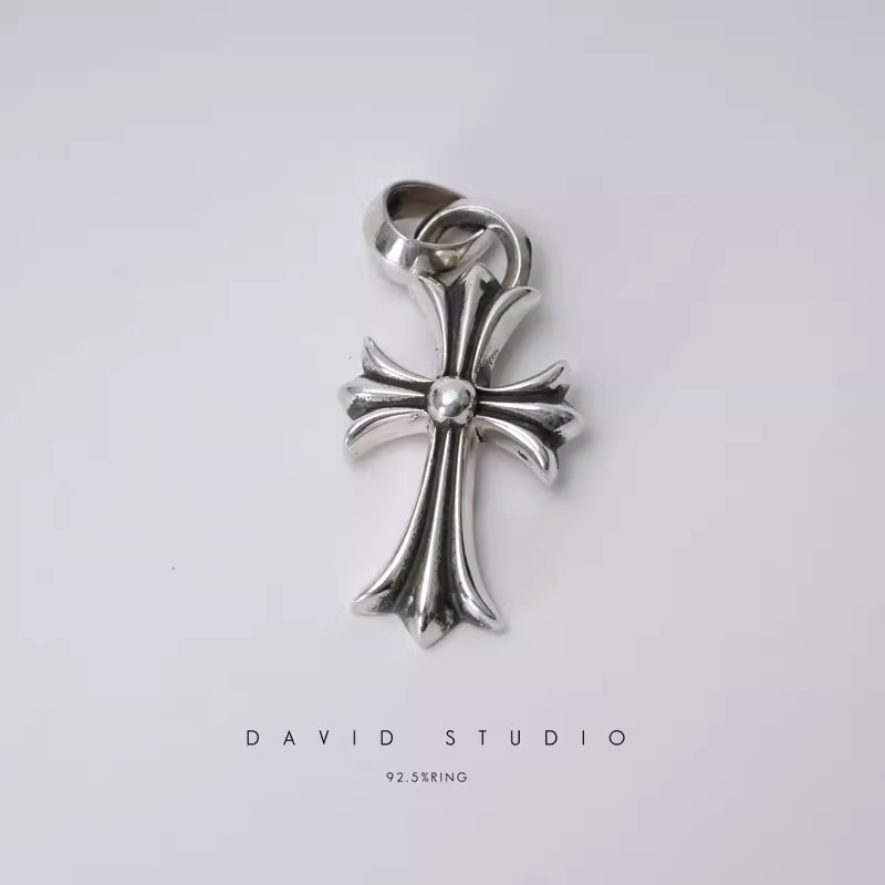 SMALL CROSS PENDANT WITH BAIL