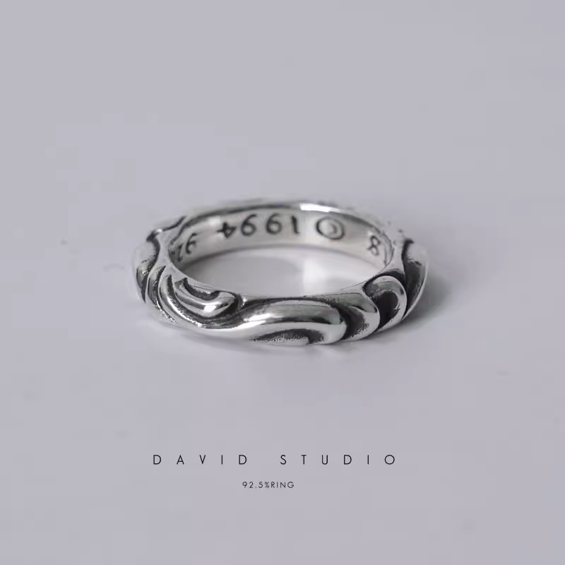 SCROLL BAND RING