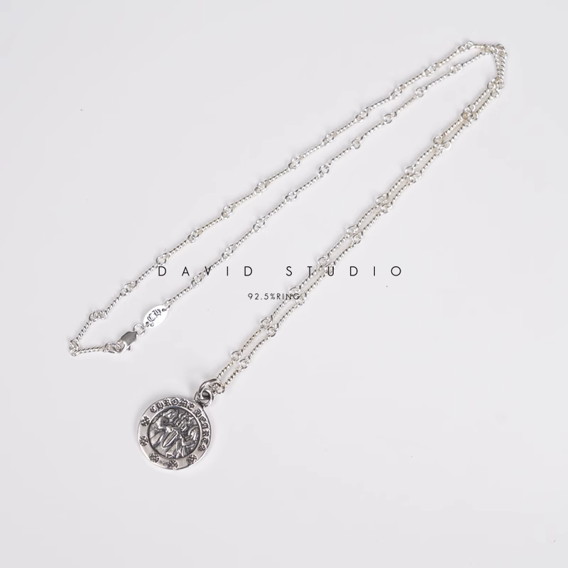 ROUND ANGEL MEDALLION CHARM – TWIST CHAIN
