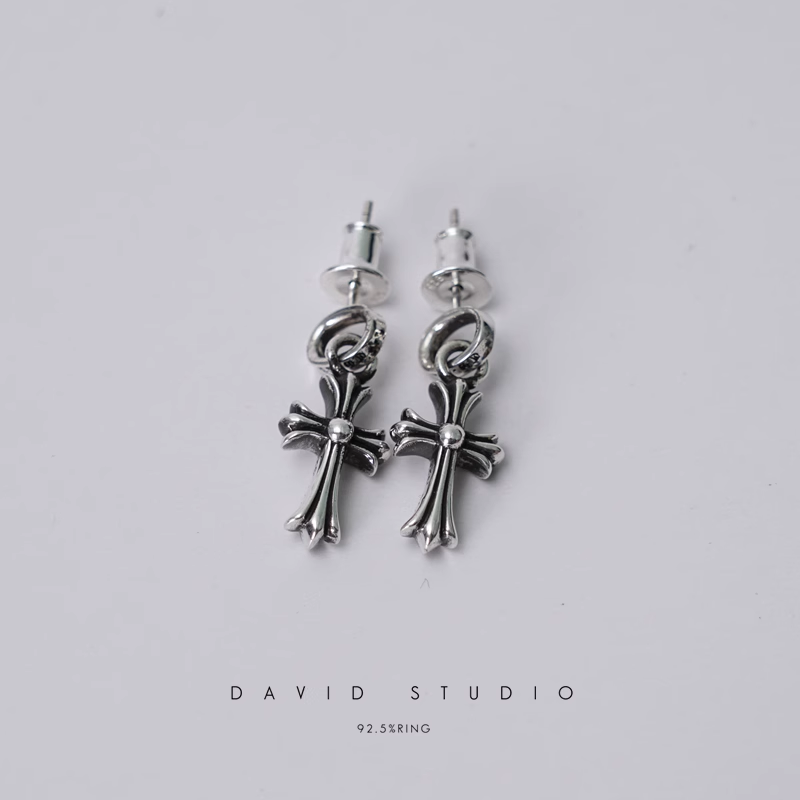 CROSS BABYFAT DROP EARRINGS