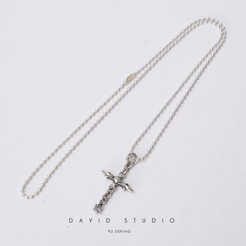 ROLY CROSS PENDANT – BALL CHAIN