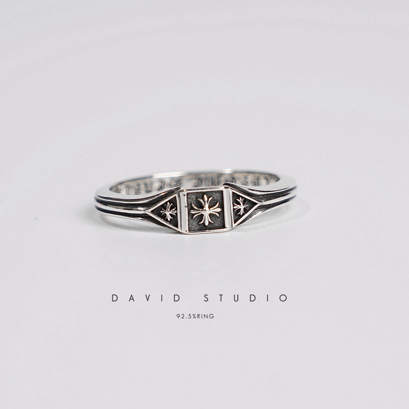 CHROME HEARTS TRIPLE CROSS DECO RING