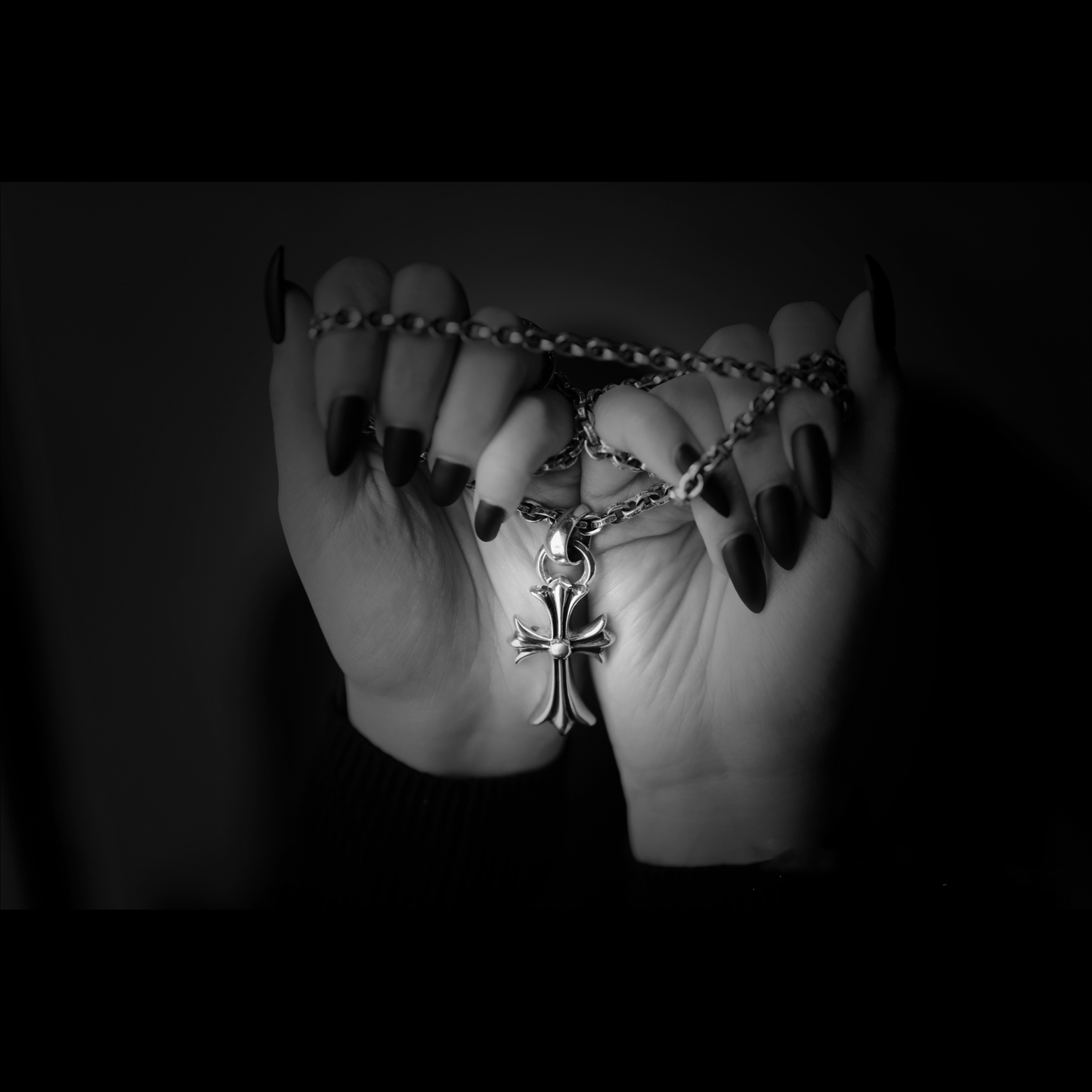 SMALL CROSS PENDANT WITH BAIL