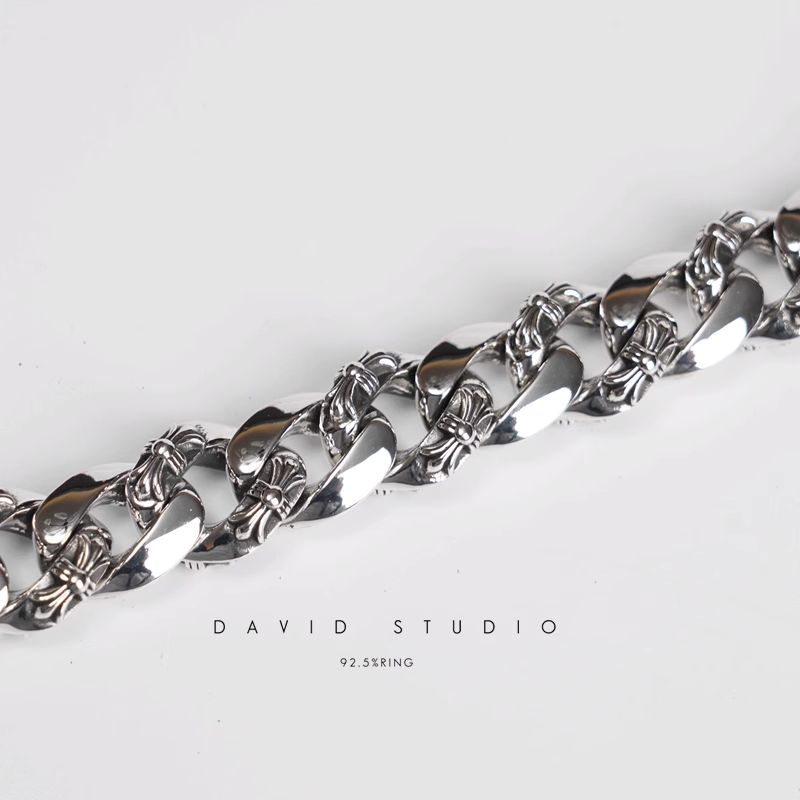 HEART INSIGNIA ID FANCY CHAIN BRACELET