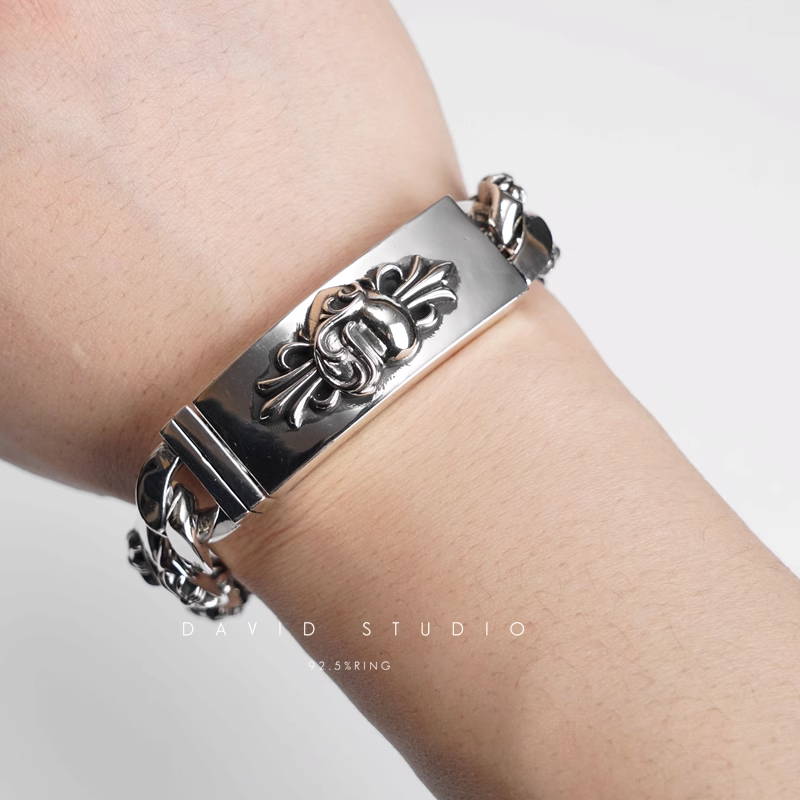 HEART INSIGNIA ID FANCY CHAIN BRACELET
