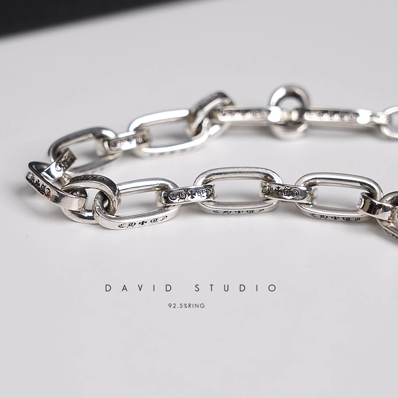 INSCRIBED LOGO CHAIN BRACELET