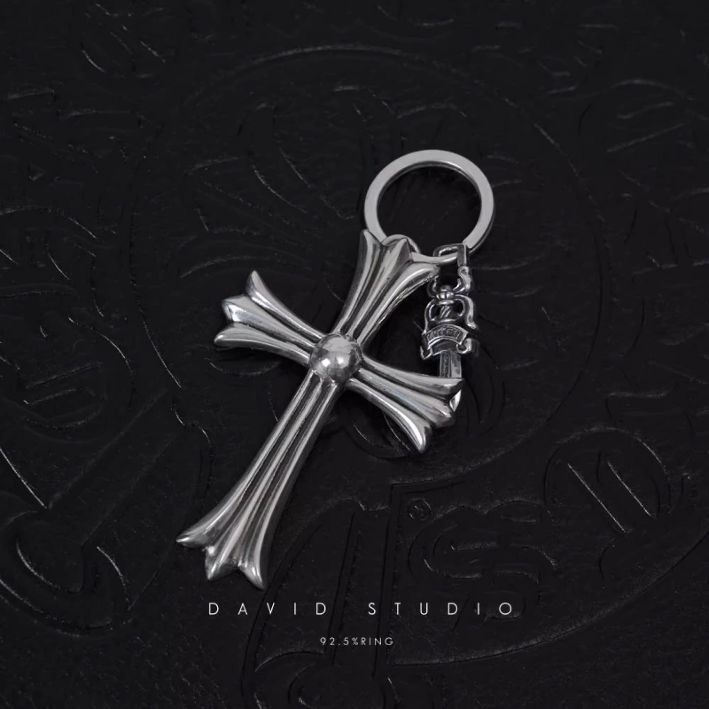 CROSS AND DAGGER KEY RING