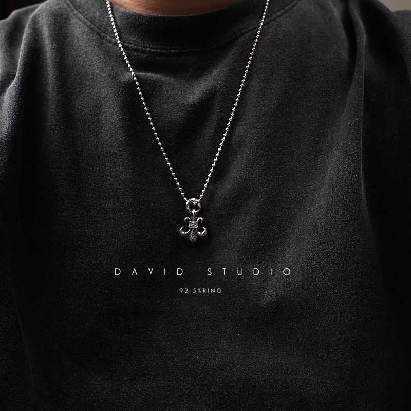 BS FLEUR CHARM WITH DIAMOND – BALL CHAIN