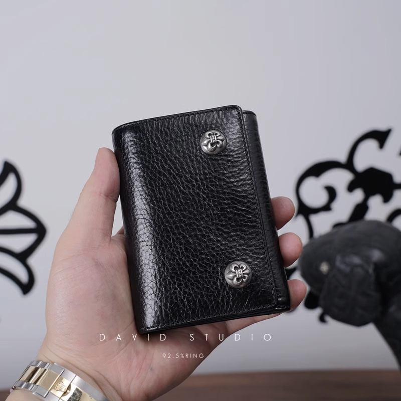 2 SNAP FLEUR BUTTON CROSS WALLET