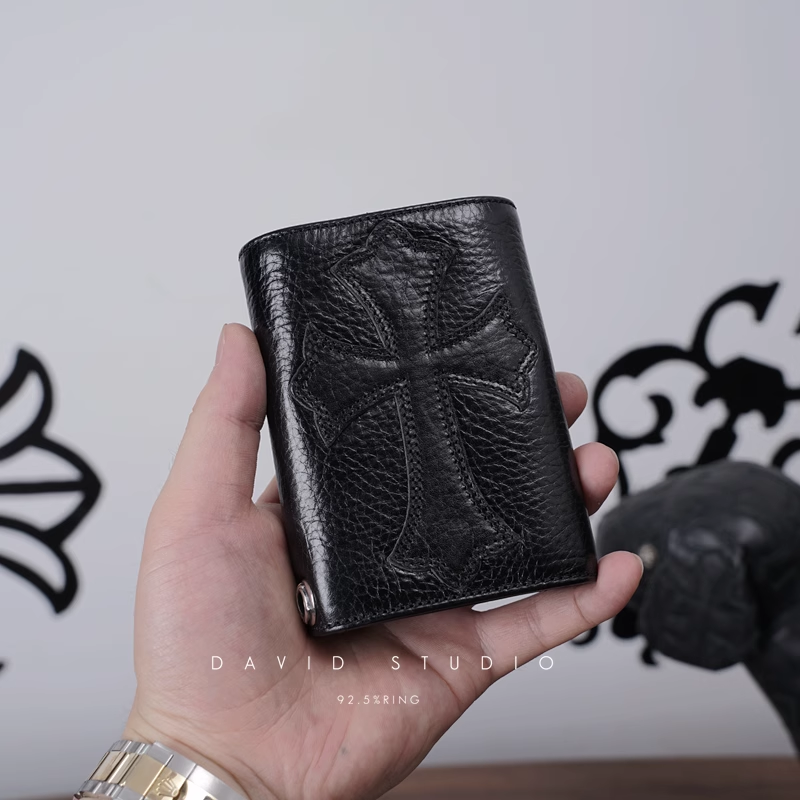 2 SNAP FLEUR BUTTON CROSS WALLET