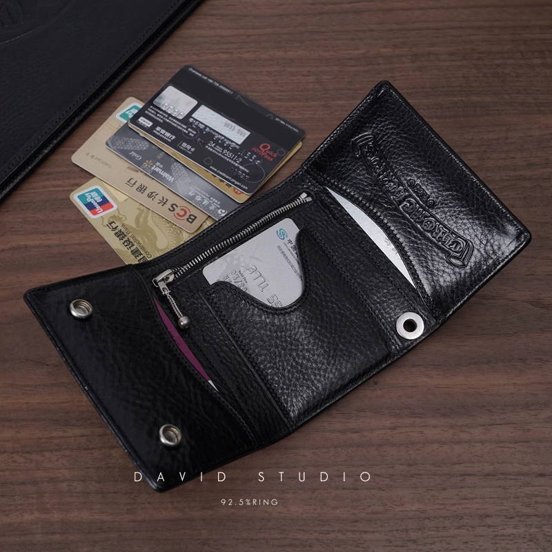 2 SNAP FLEUR BUTTON CROSS WALLET