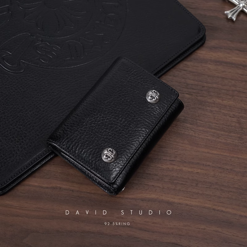 2 SNAP FLEUR BUTTON CROSS WALLET