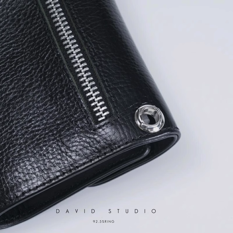 DAGGER ZIP 2 SNAP CROSS BUTTON WALLET
