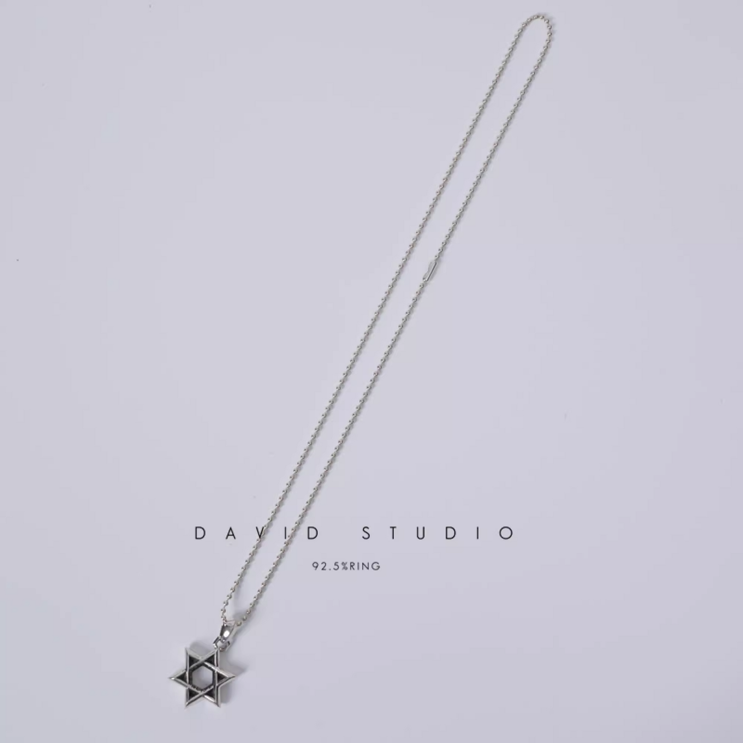 SMALL STAR OF DAVID PENDANT – BALL CHAIN