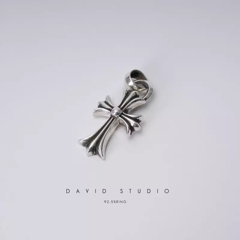 SMALL CROSS PENDANT WITH BAIL