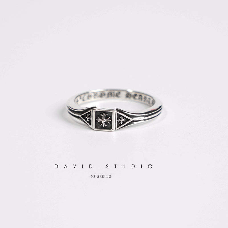 CHROME HEARTS TRIPLE CROSS DECO RING