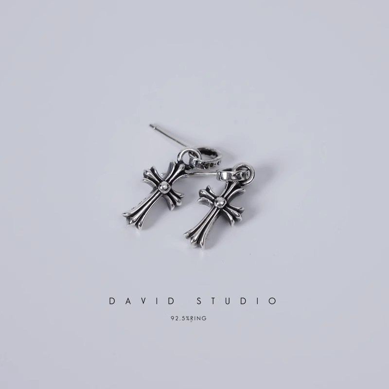 CROSS BABYFAT DROP EARRINGS