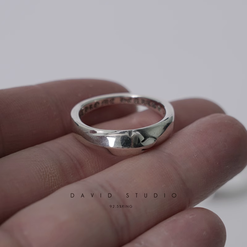 BABY CLASSIC FLORAL CROSS/DAGGER/FLEUR TAIL RING