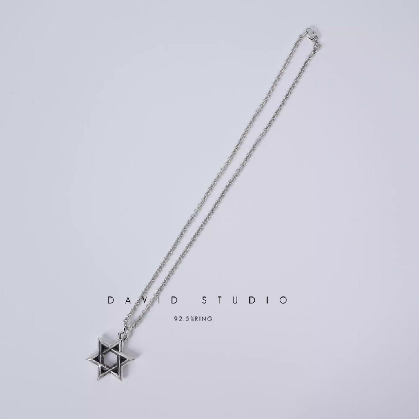LARGE STAR OF DAVID PENDANT – ROLL CHAIN