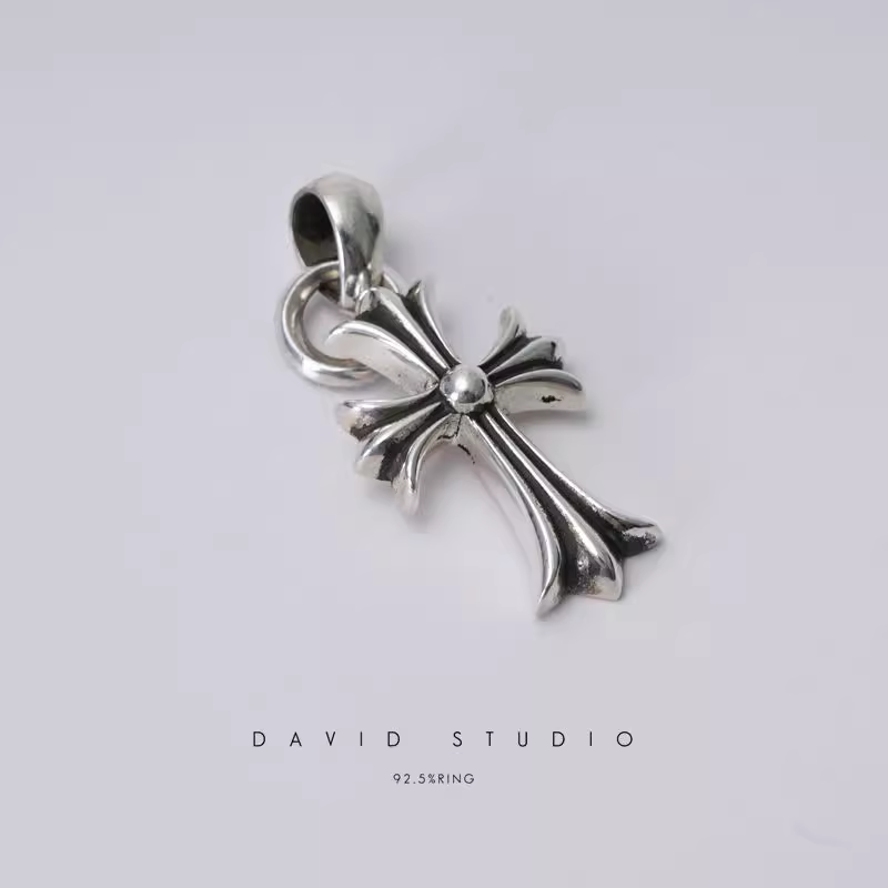 SMALL CROSS PENDANT WITH BAIL