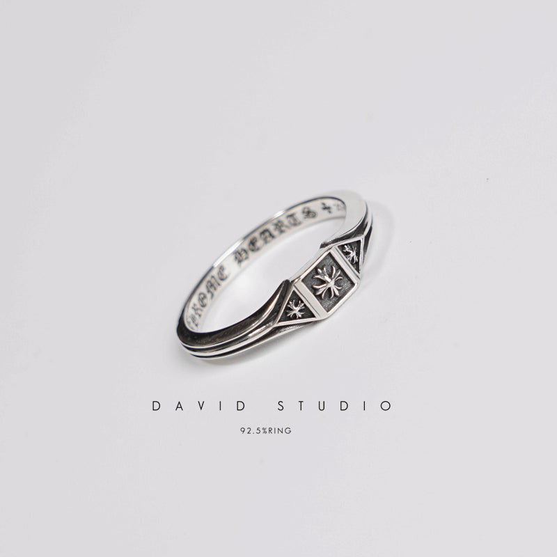 CHROME HEARTS TRIPLE CROSS DECO RING