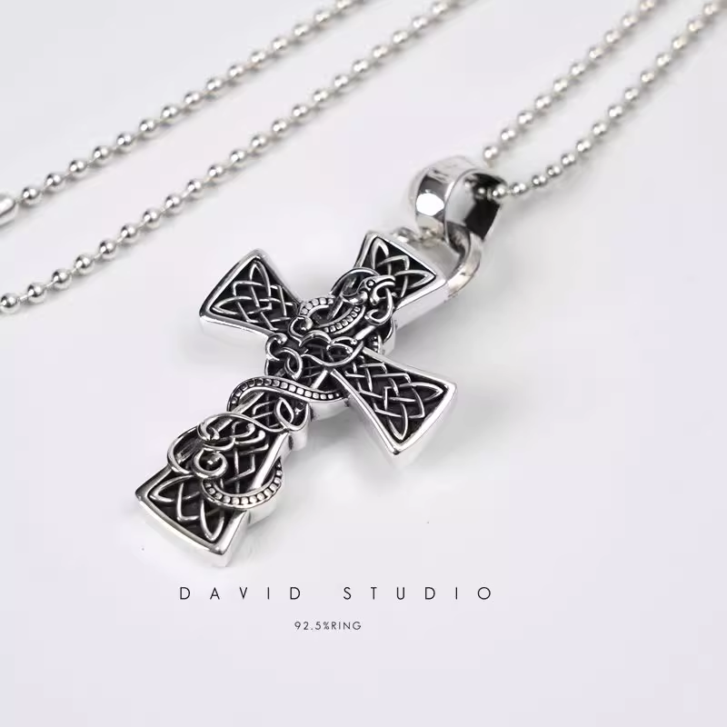 CELTIC CROSS PENDANT – BALL CHAIN