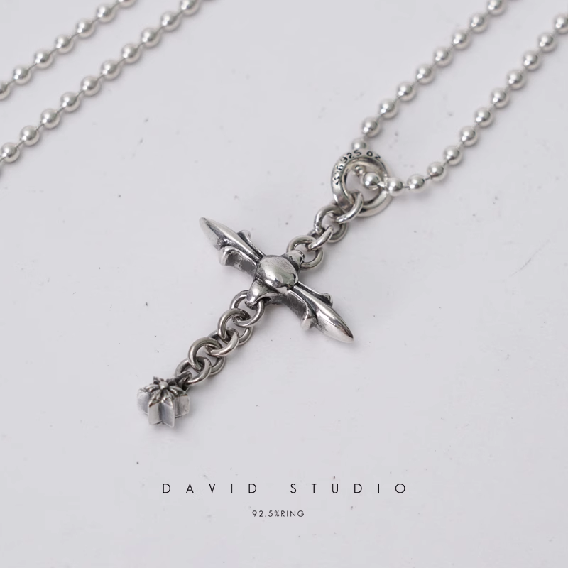 ROLY CROSS PENDANT – BALL CHAIN