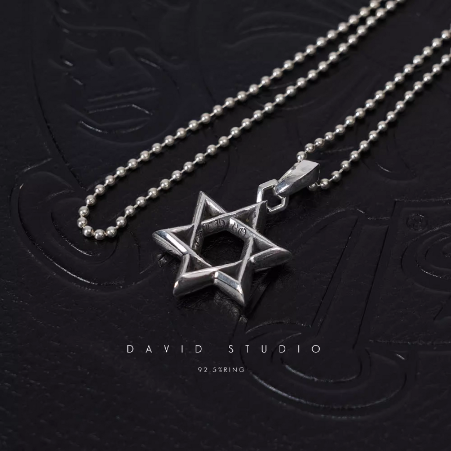 SMALL STAR OF DAVID PENDANT – BALL CHAIN