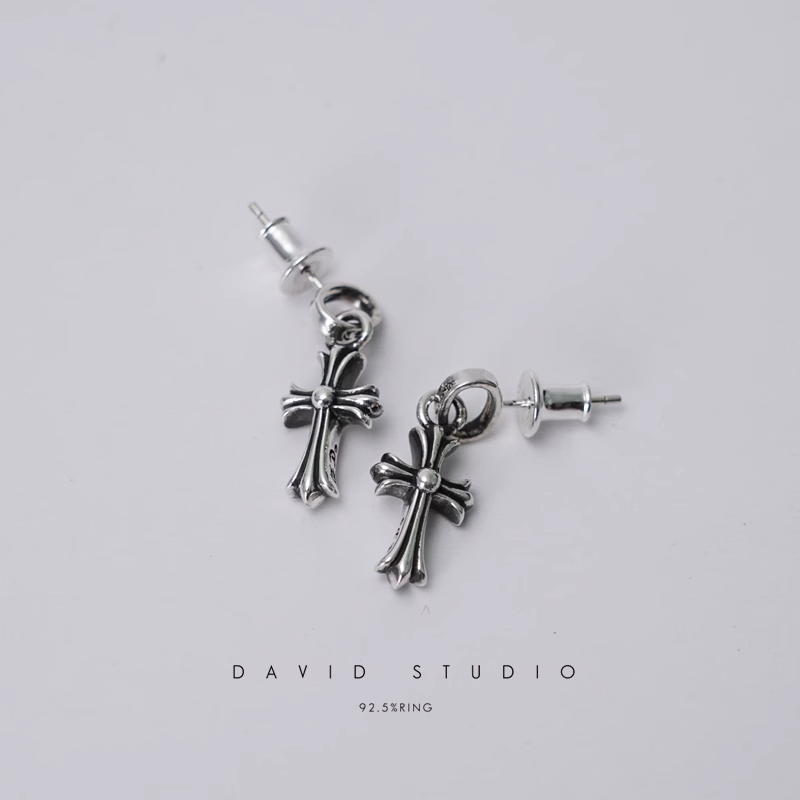 CROSS BABYFAT DROP EARRINGS