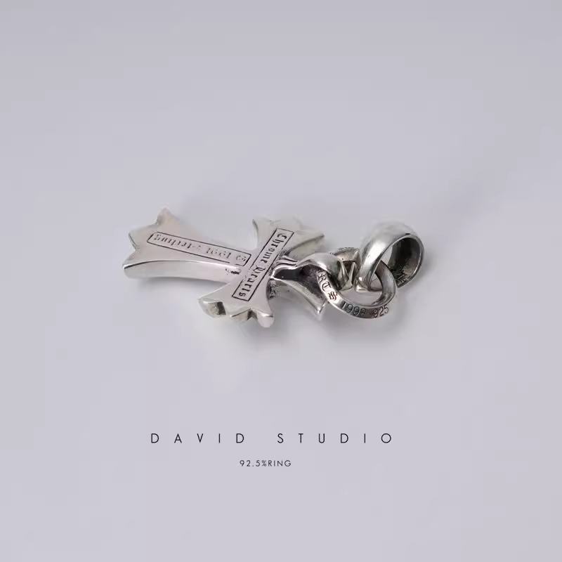 SMALL CROSS PENDANT WITH BAIL