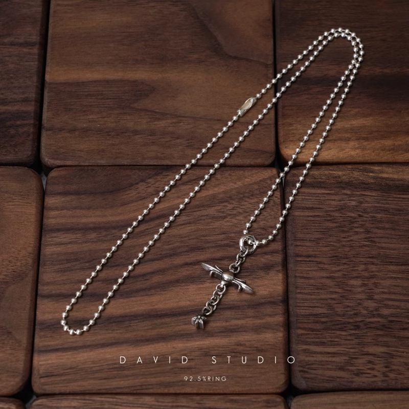 ROLY CROSS PENDANT – BALL CHAIN