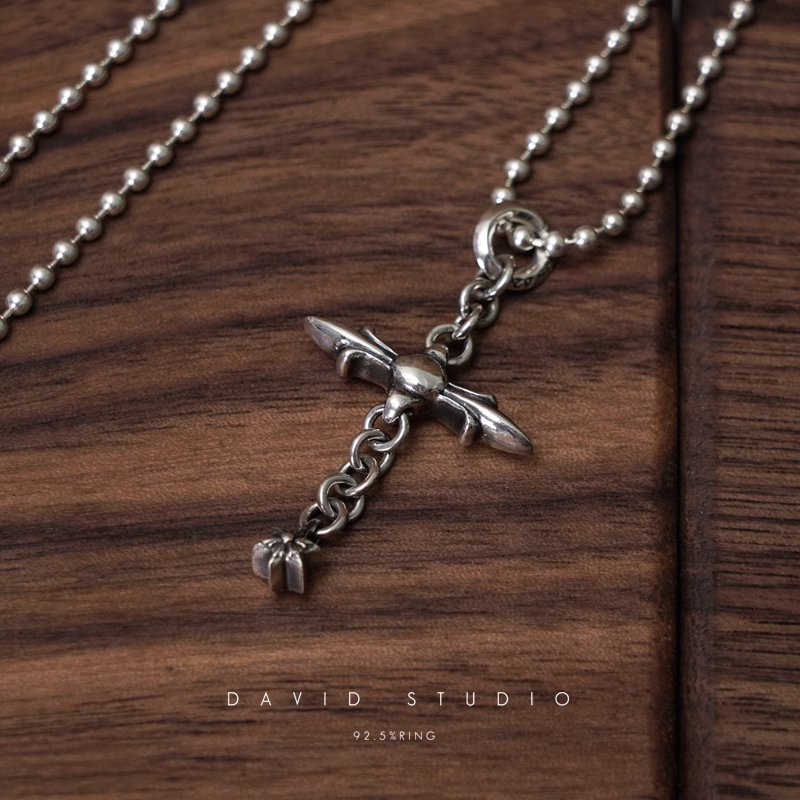 ROLY CROSS PENDANT – BALL CHAIN