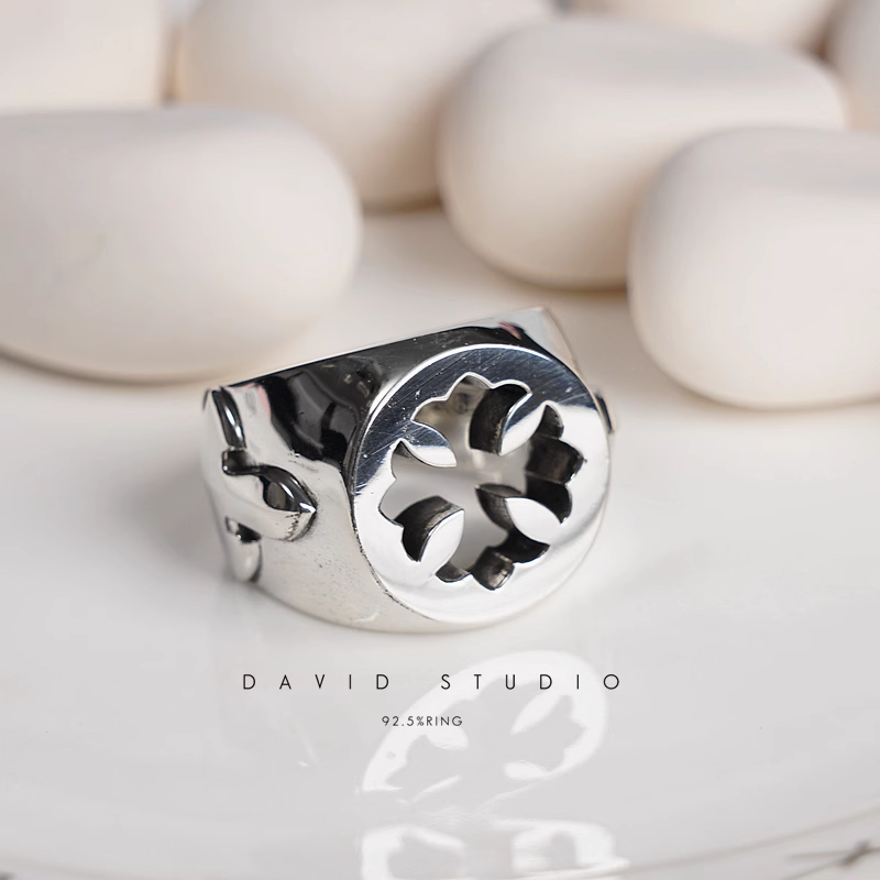 CH PLUS DOUBLE FLEUR TAIL RING