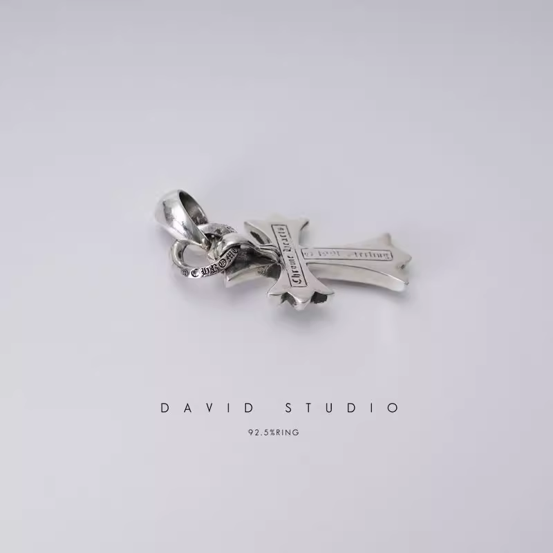 SMALL CROSS PENDANT WITH BAIL