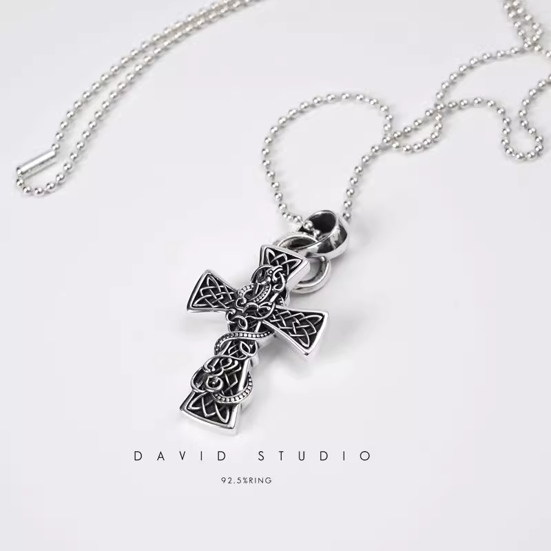 CELTIC CROSS PENDANT – BALL CHAIN