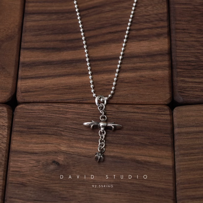 ROLY CROSS PENDANT – BALL CHAIN