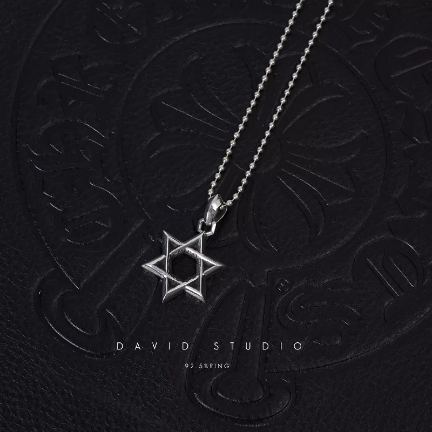 SMALL STAR OF DAVID PENDANT – BALL CHAIN