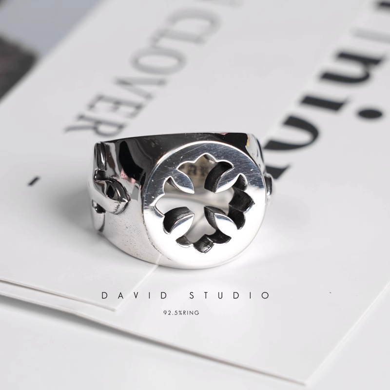 CH PLUS DOUBLE FLEUR TAIL RING