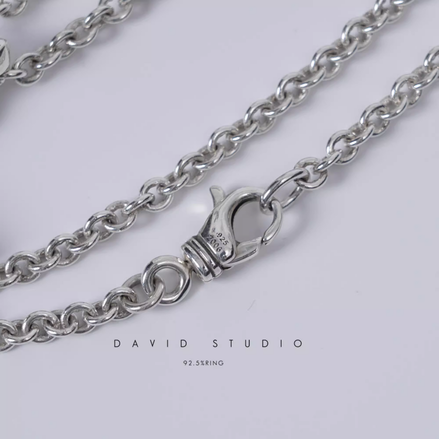LARGE STAR OF DAVID PENDANT – ROLL CHAIN